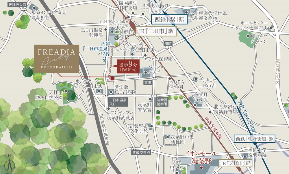 現地案内図