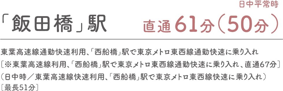 東京メトロ東西線直通「村上」駅より