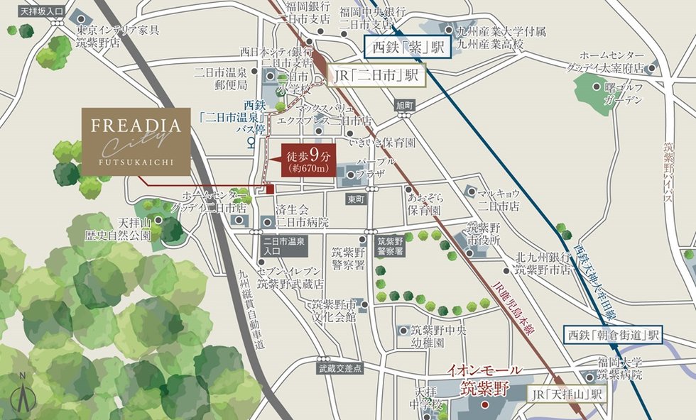 現地案内図
