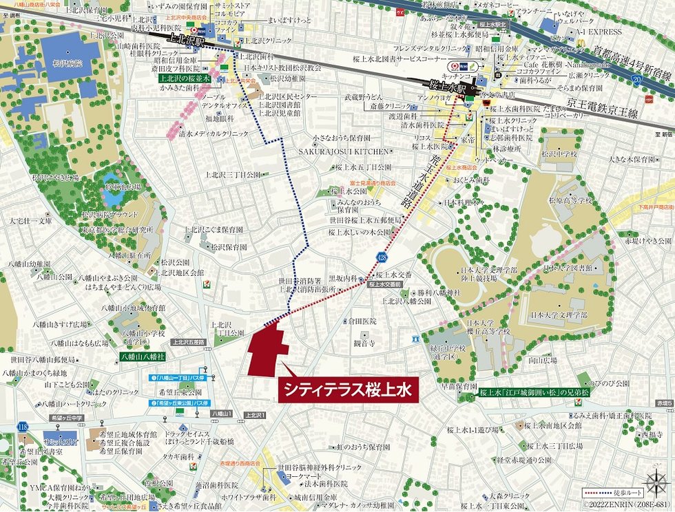 現地案内図