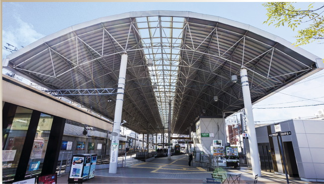 広島電鉄「広電西広島」電停徒歩2分（約90m）
