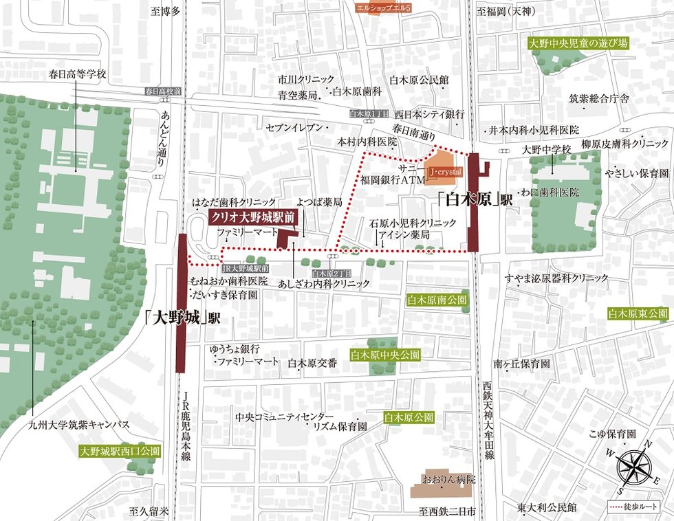 現地案内図(狭域)