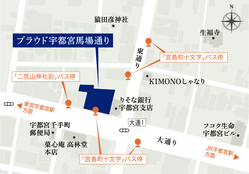 目の前に「宮島町十文字」停留所。
7時台〜8時台で合計87本の駅行が運行。