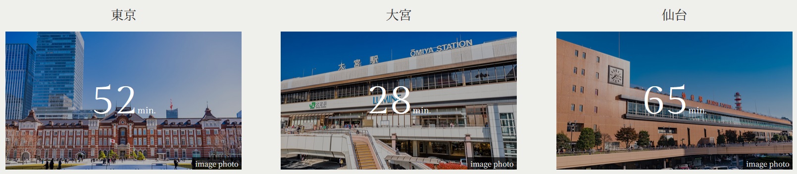 大宮・東京・新宿、さらに仙台も身近になる。
これからに、主要都市が普段使いできる快適拠点を。