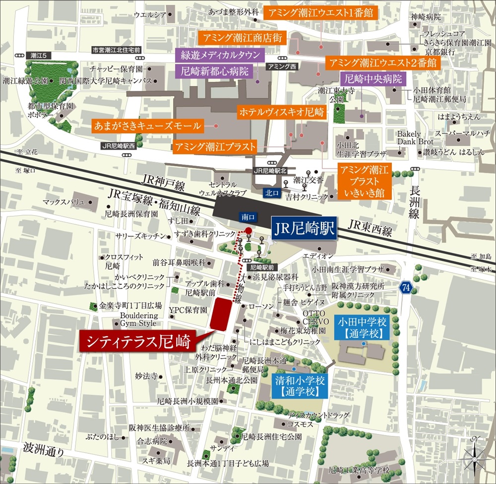 現地案内図