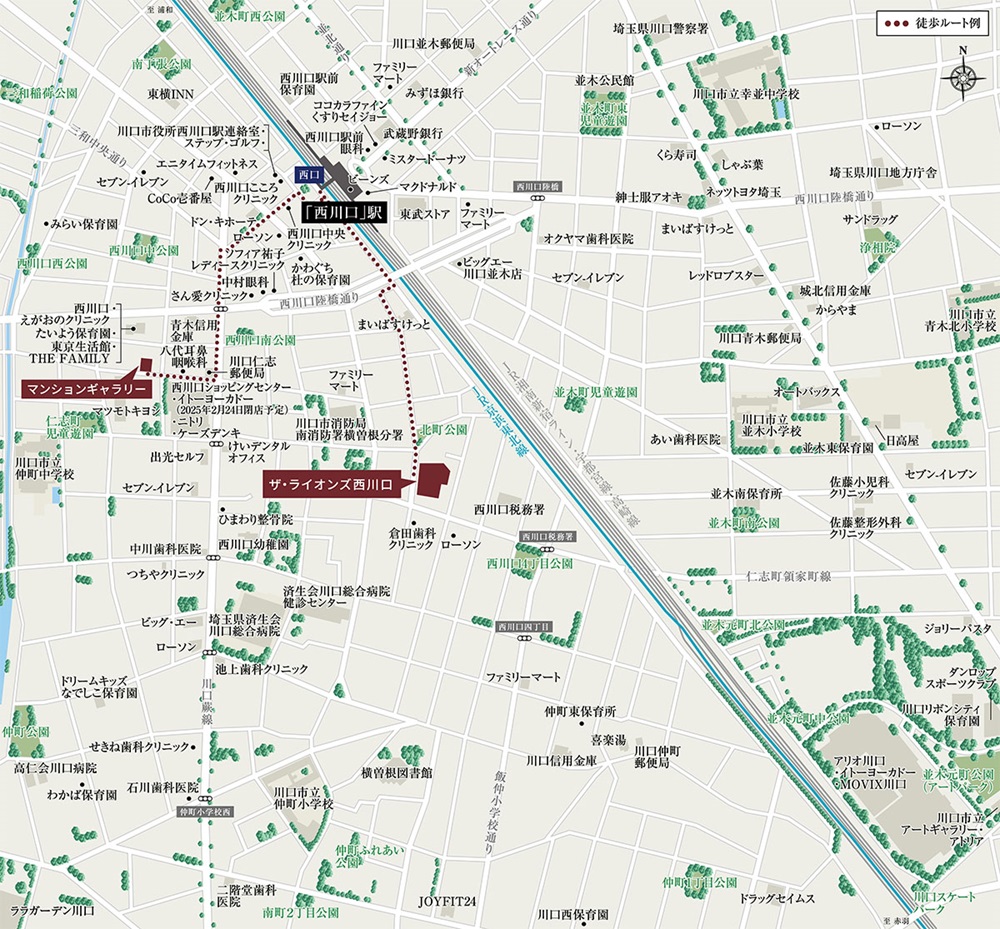 現地案内図・マンションギャラリー案内図