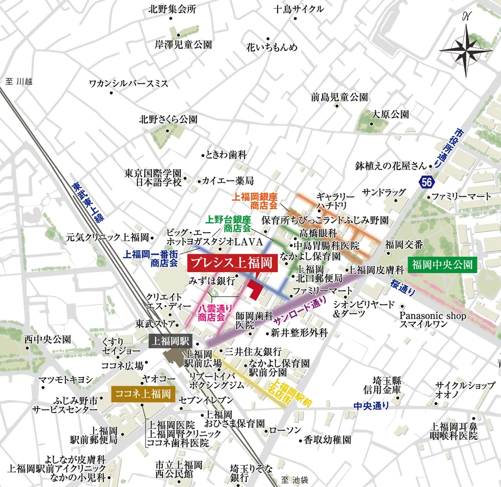 現地/建物内モデルルーム案内図