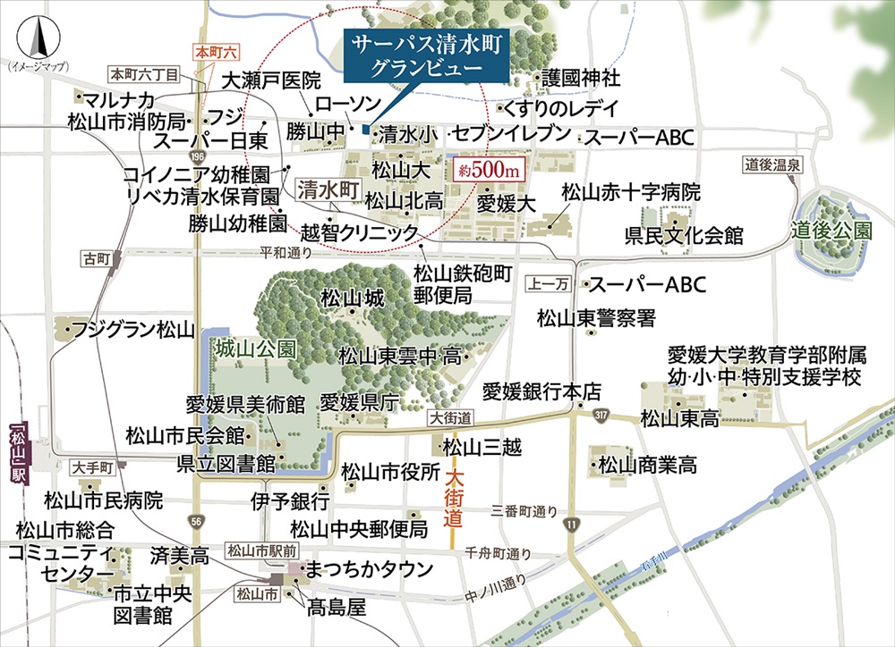 建設地ご案内図