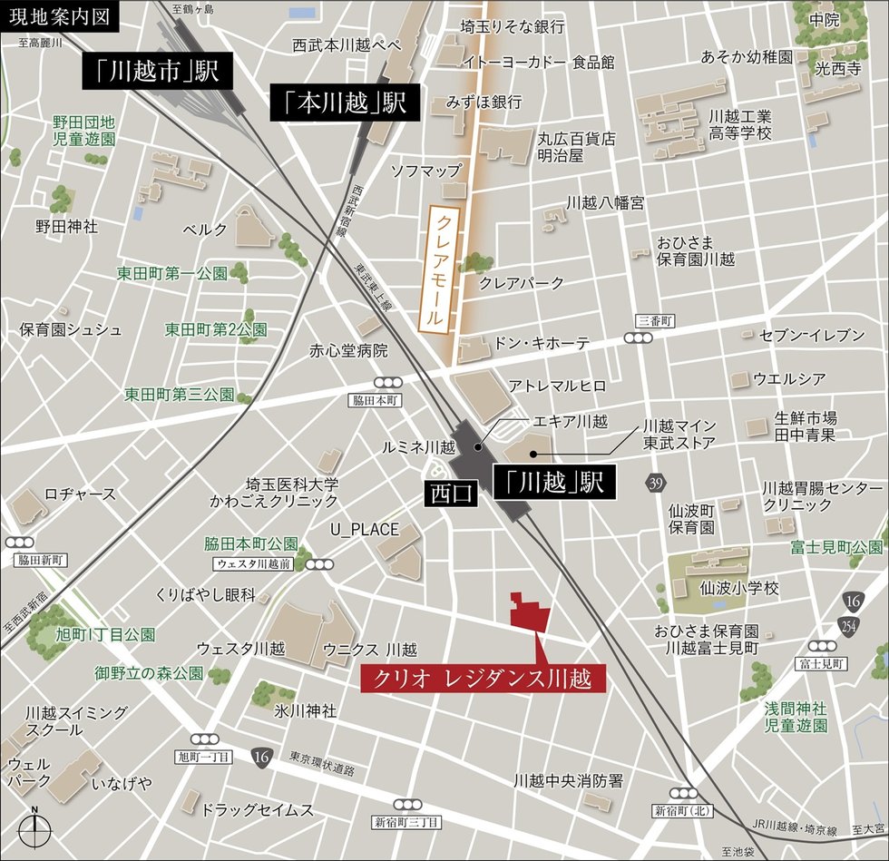 現地案内図