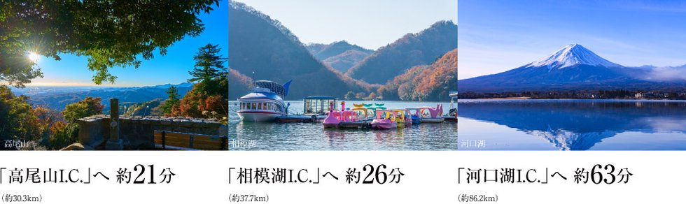 中央自動車道「調布」I.C.約12分(約7.3km)より