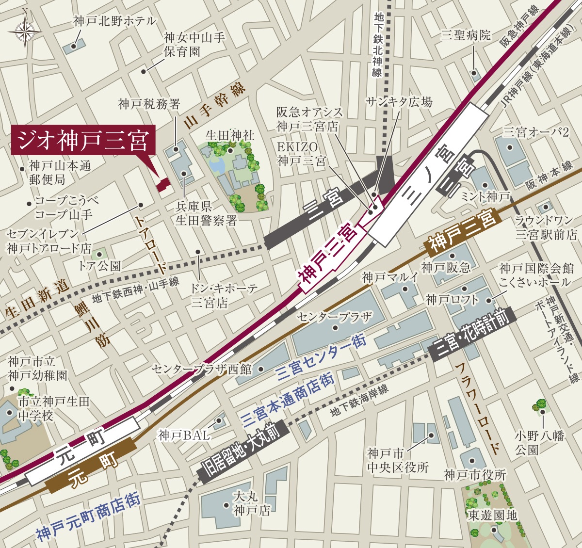 現地案内図