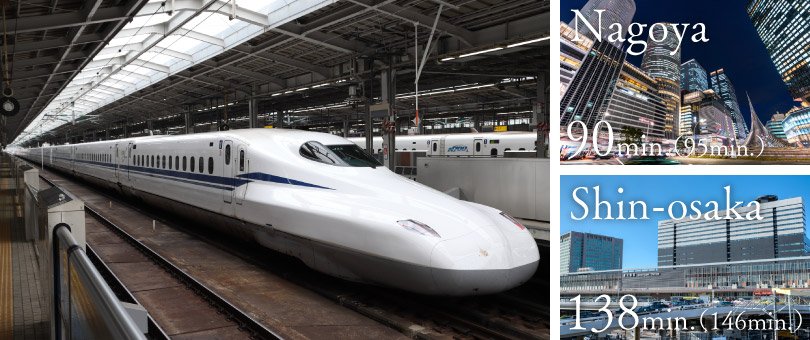 新横浜駅から旅行や出張に利用できる「東海道新幹線」