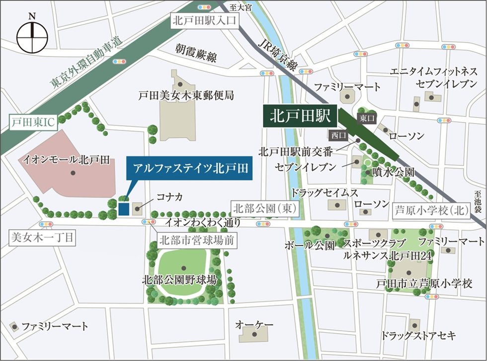 建設予定地案内図