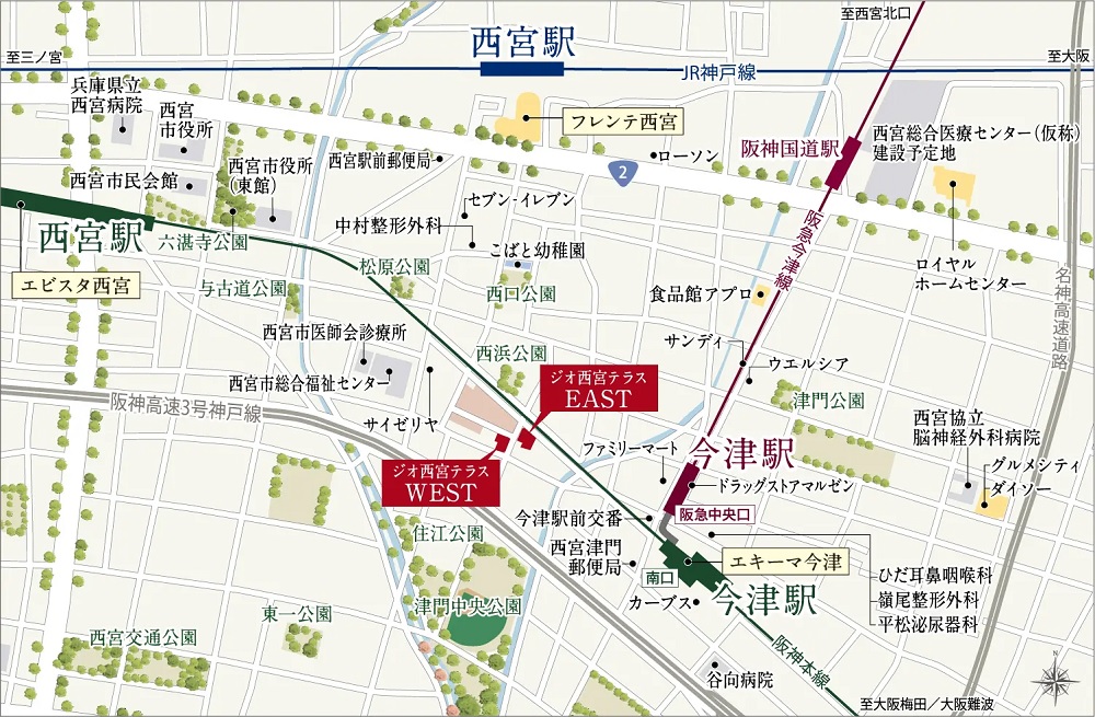 現地案内図