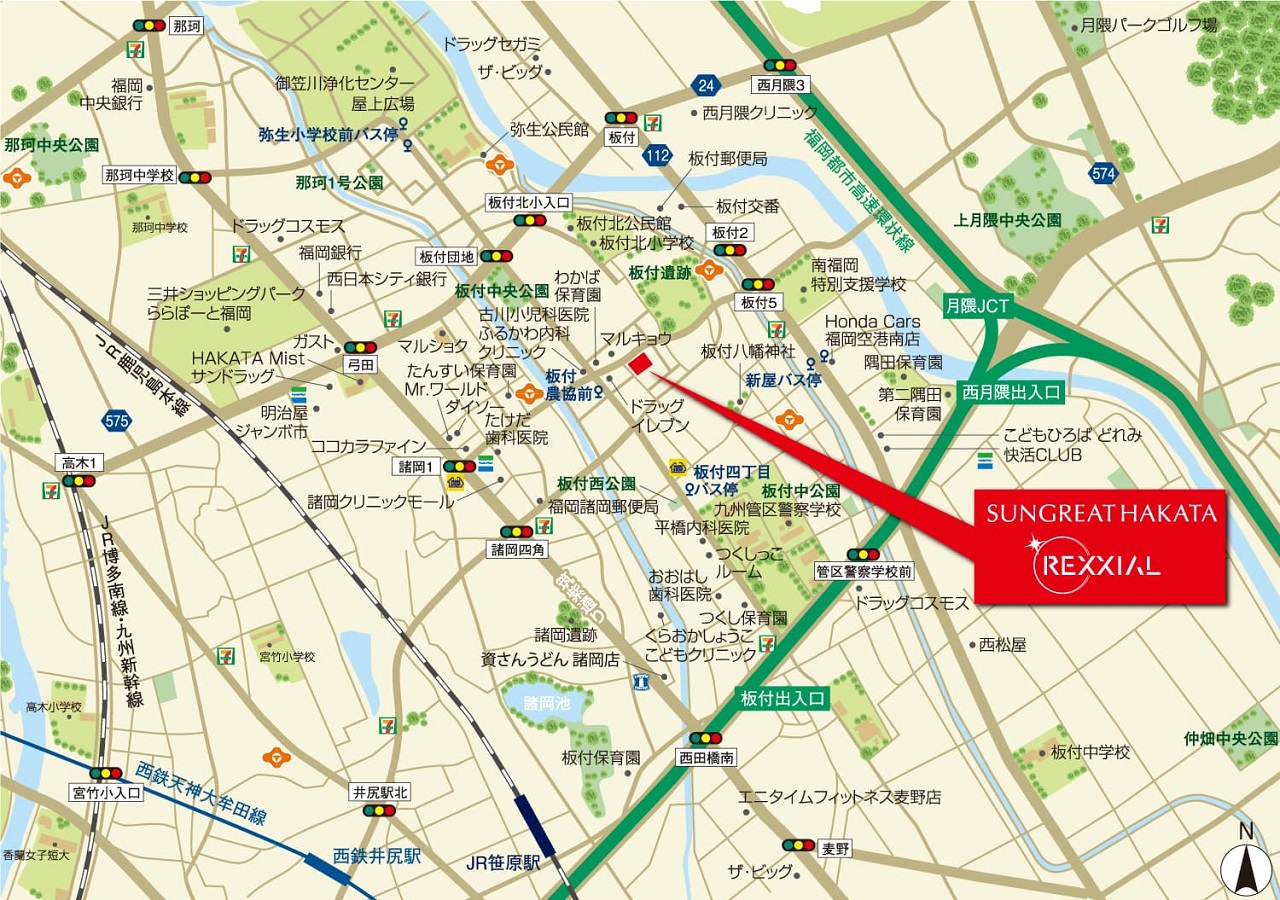 現地案内図