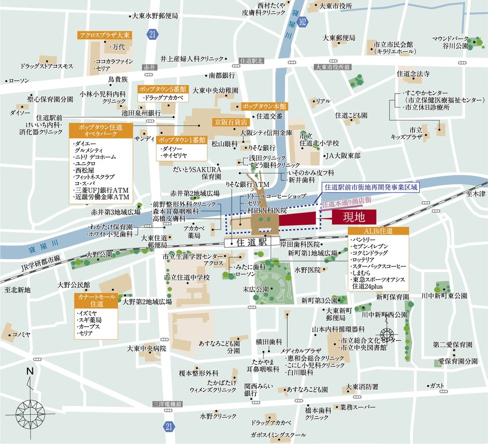 現地案内図