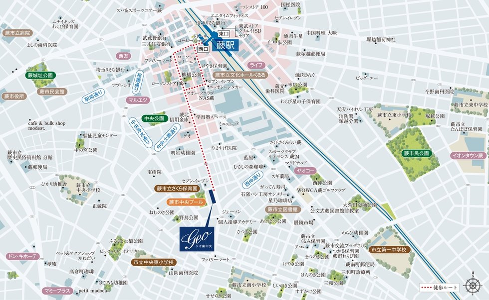 現地案内図