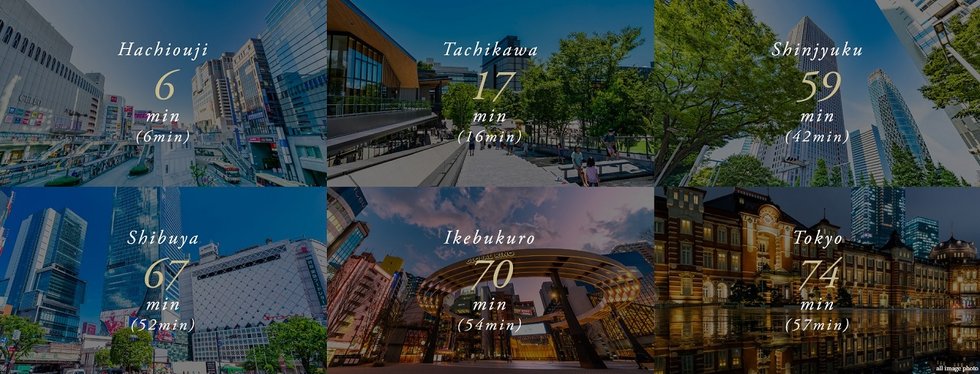 JR中央線・始発×京王線。
都心直結の2駅2路線利用｢高尾｣。