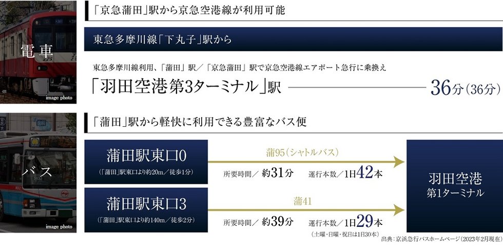 多彩なルートで快適なエアポートアクセス。