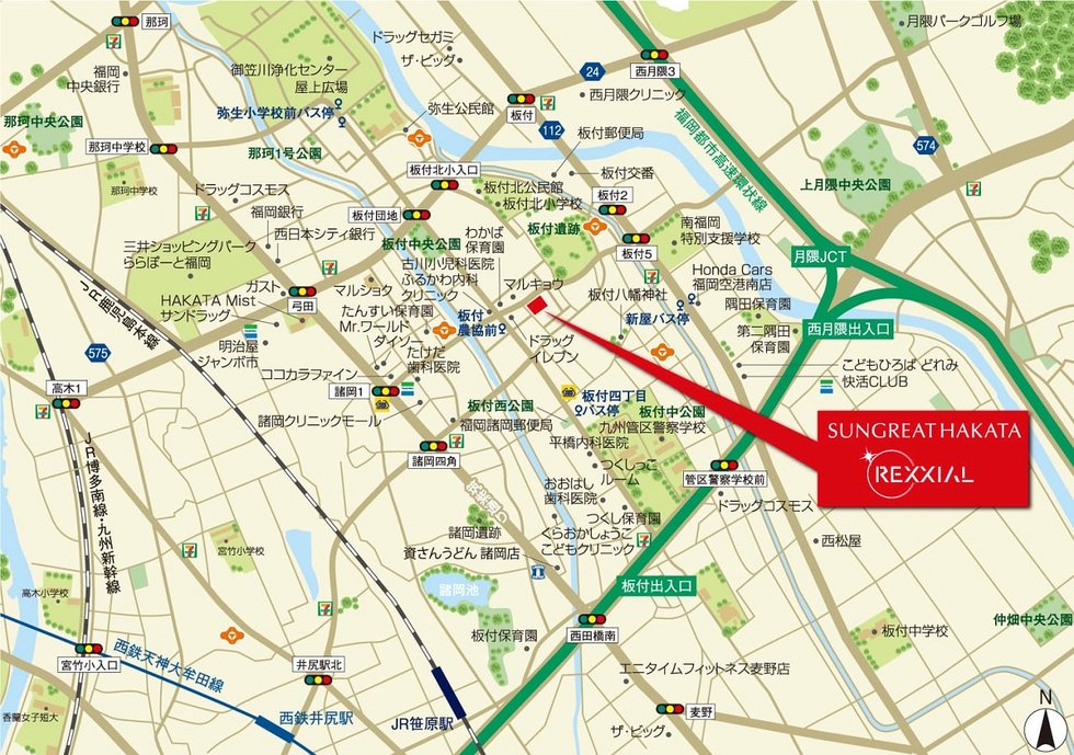 現地案内図