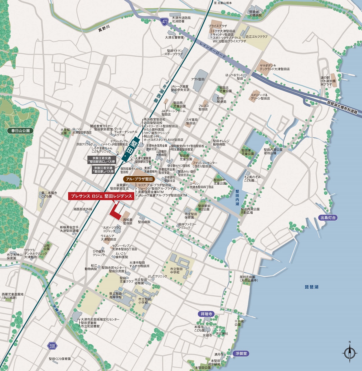 現地・現地販売センター案内図