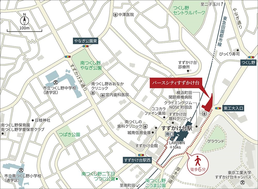 現地・販売センター案内図