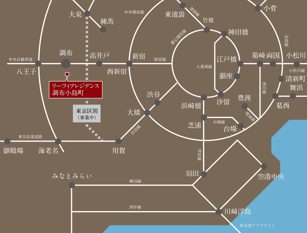 都心へ、山や海へ、自在につながるカーアクセス。