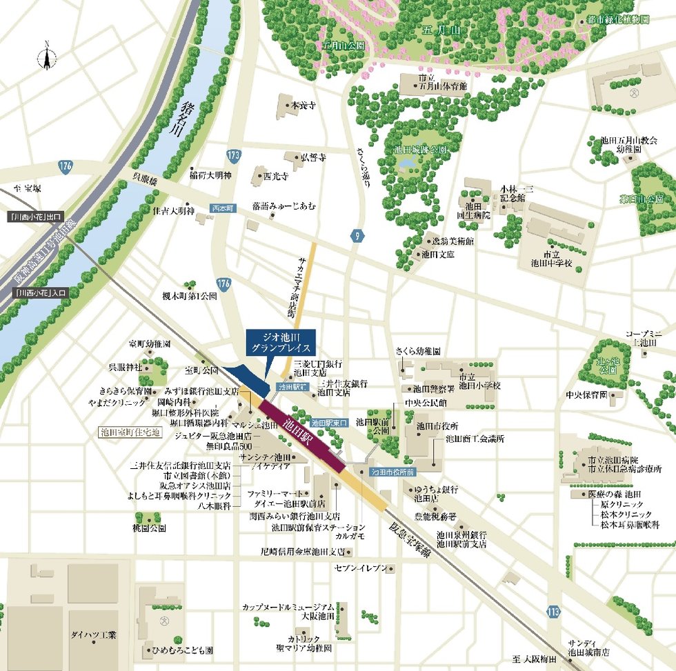 現地案内図