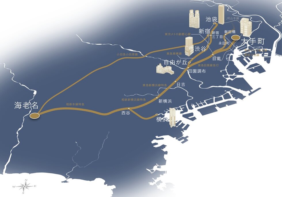 2023年、相鉄・東急直通線開業。
都心主要駅へ快適なダイレクトアクセスが実現。