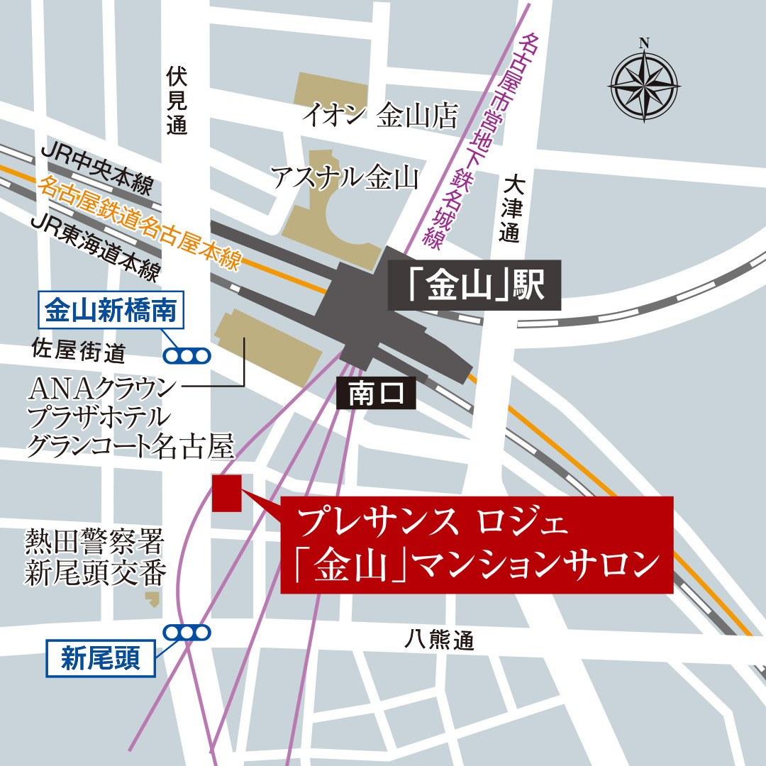 マンションサロン案内図