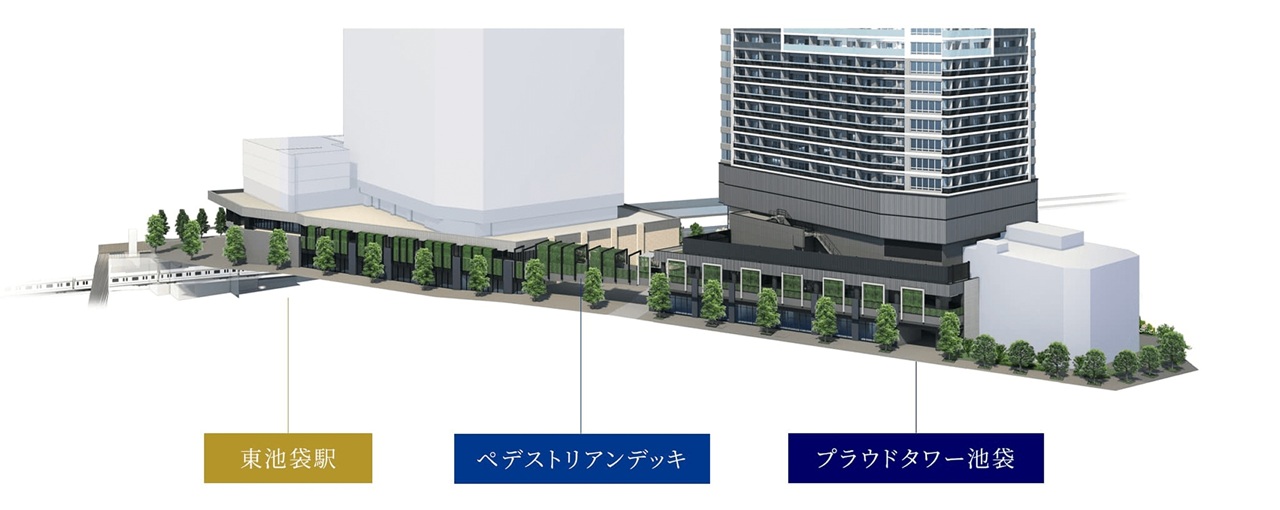 都心を横断する有楽町線「東池袋」駅ペデストリアンデッキ直結3分※1