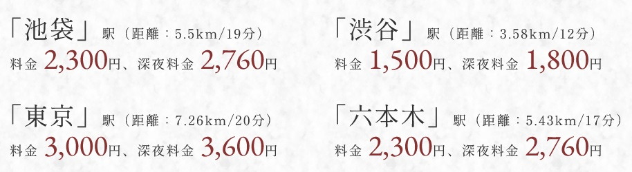 TAXIアクセス