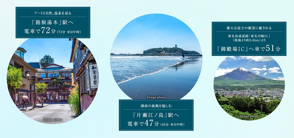江ノ島へ。箱根へ。
あの観光地も日常風景に。