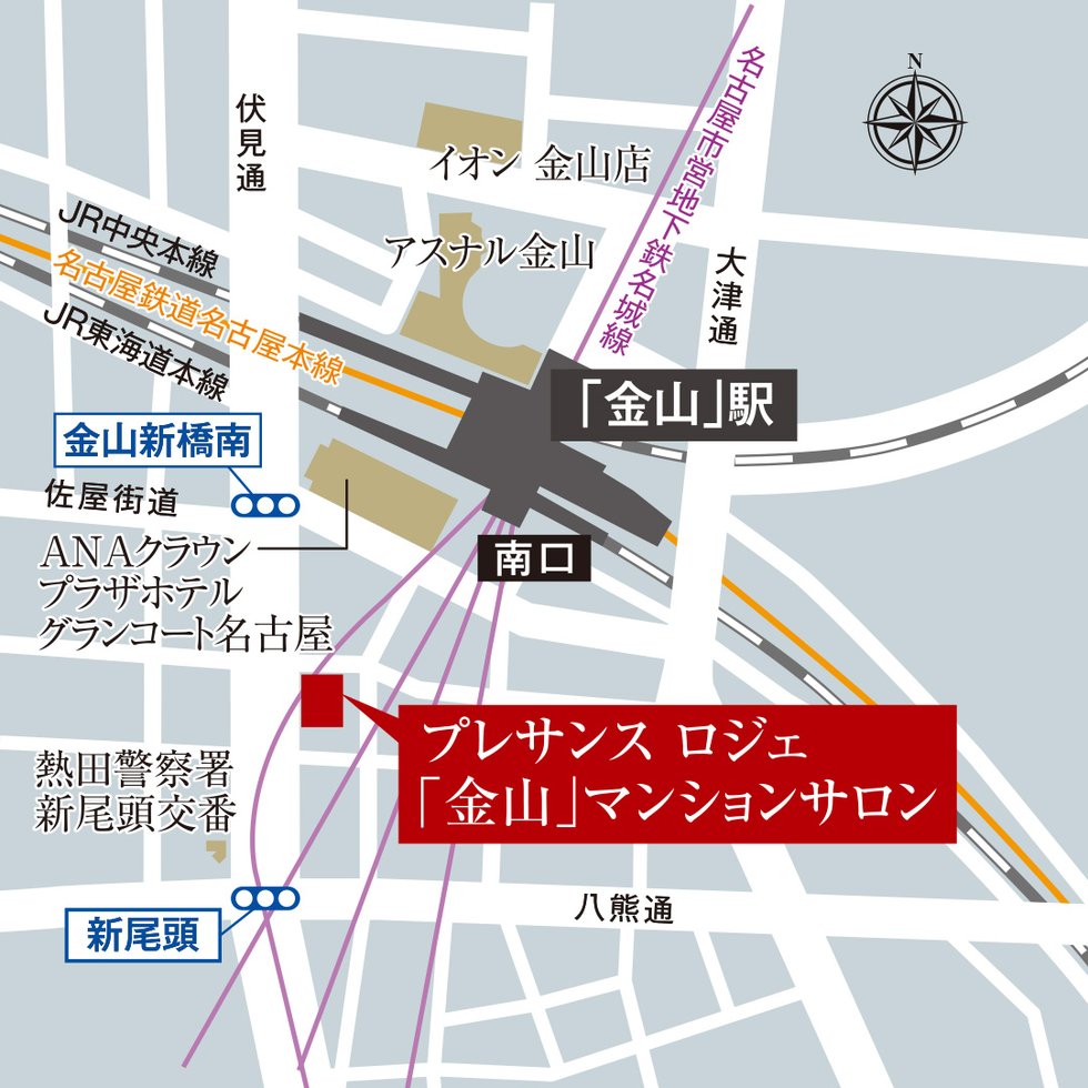 マンションサロン案内図