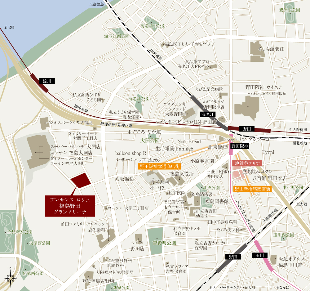 現地案内図