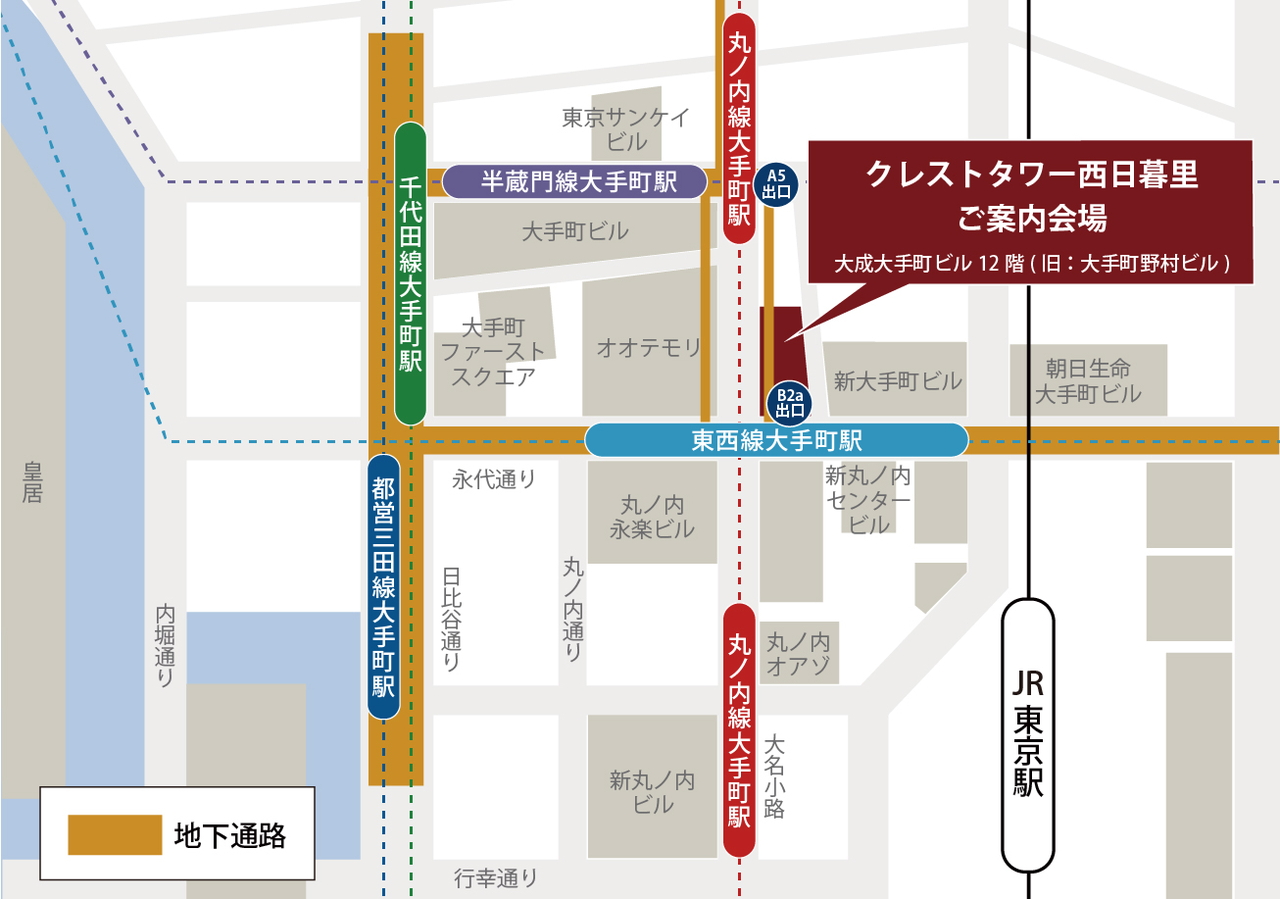 「クレストタワー西日暮里」ご案内会場 案内図