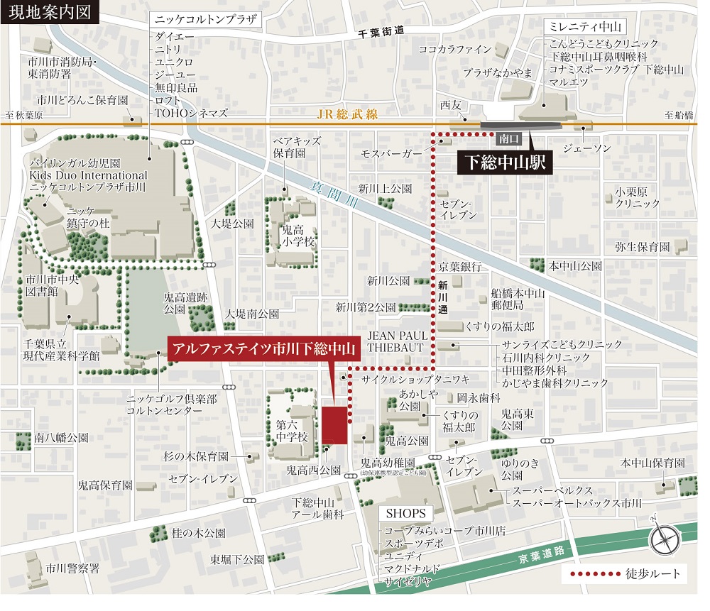 建設予定地案内図