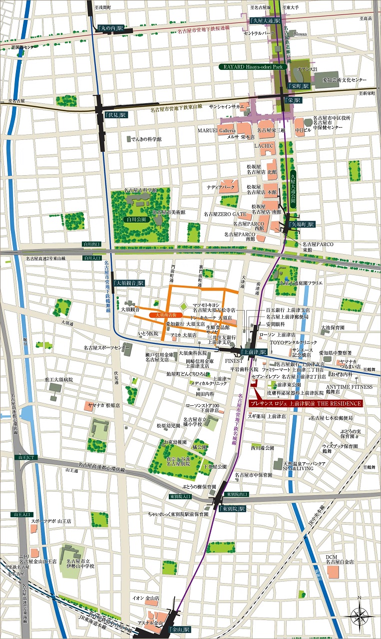 現地案内図