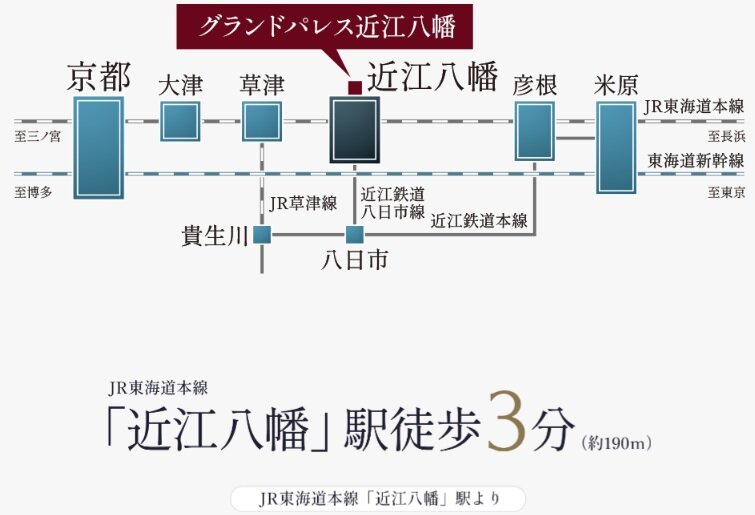 【Train Access】新快速で、京都や大津へ。新幹線アクセスもスムーズ。
