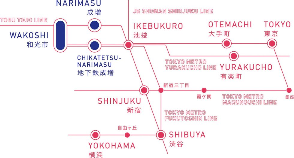 3駅3路線のマルチアクセス