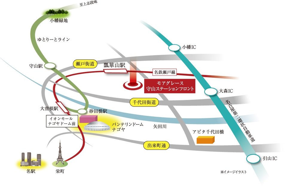 全方面へ繋がる快適・便利な煌めきのライン。