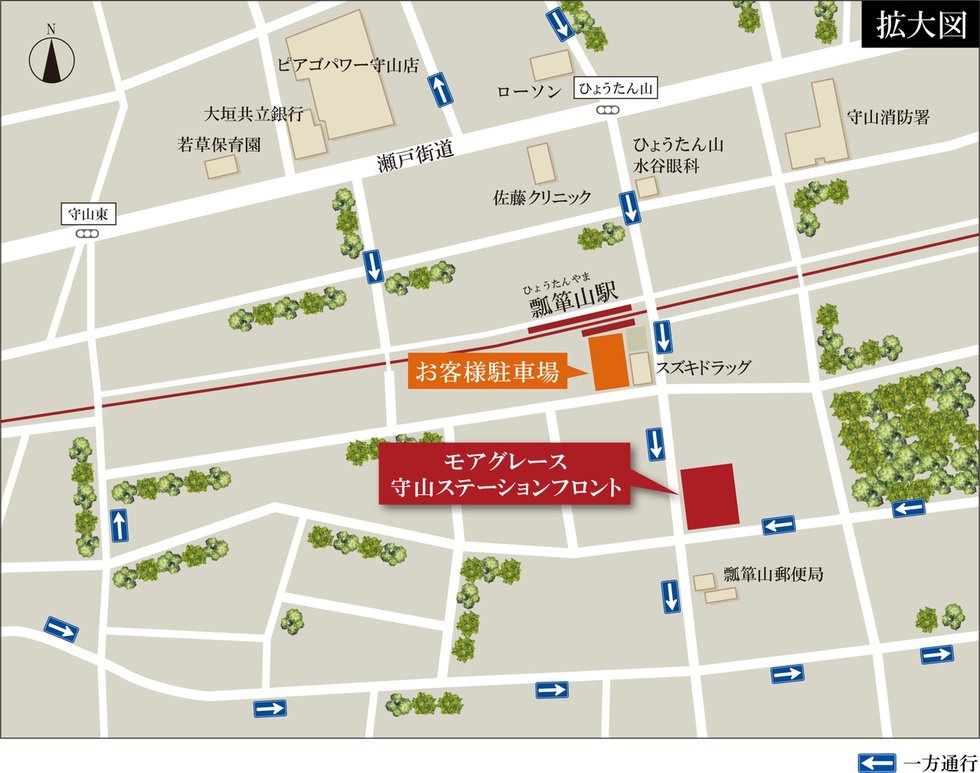 現地案内図(拡大図)