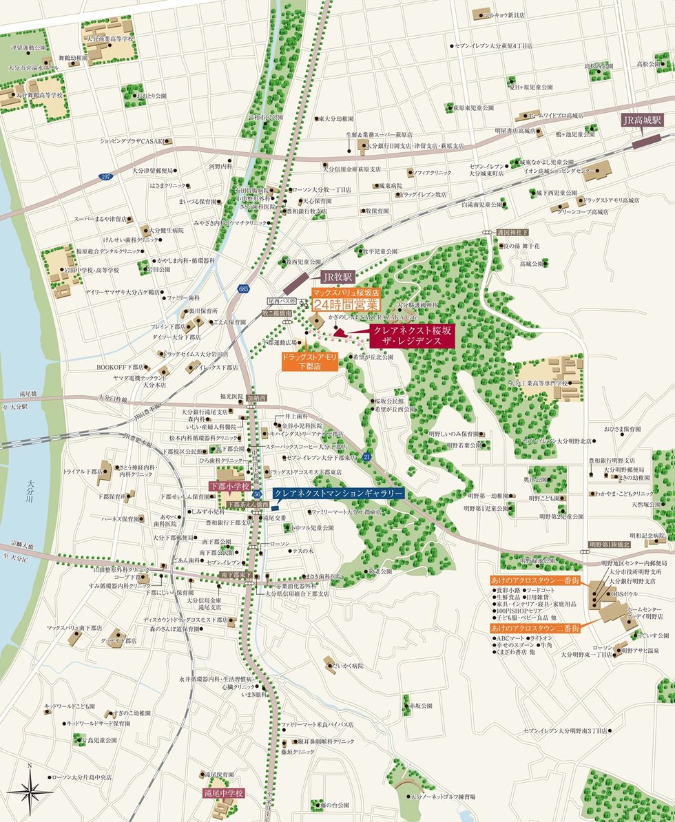 現地案内図