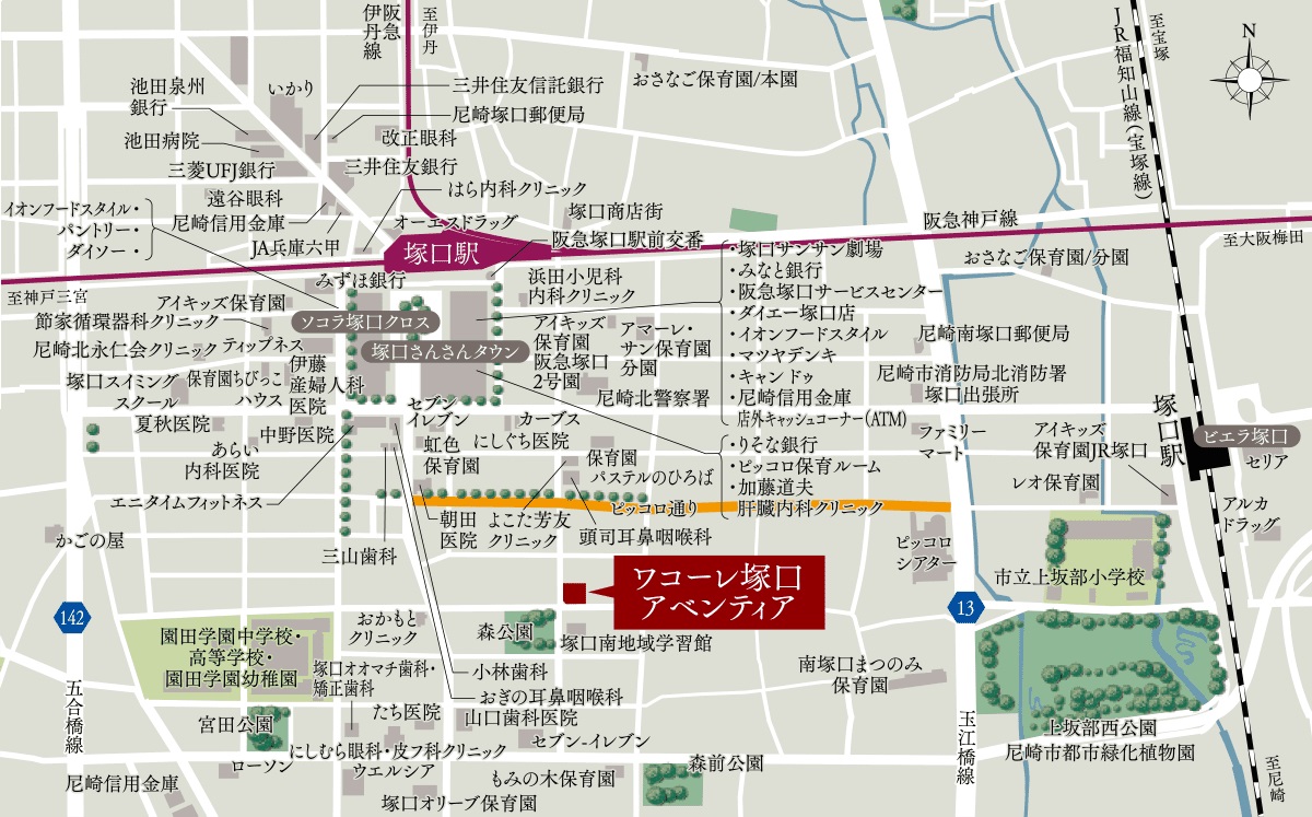 現地案内図