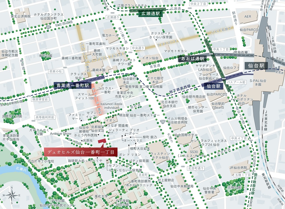 現地案内図