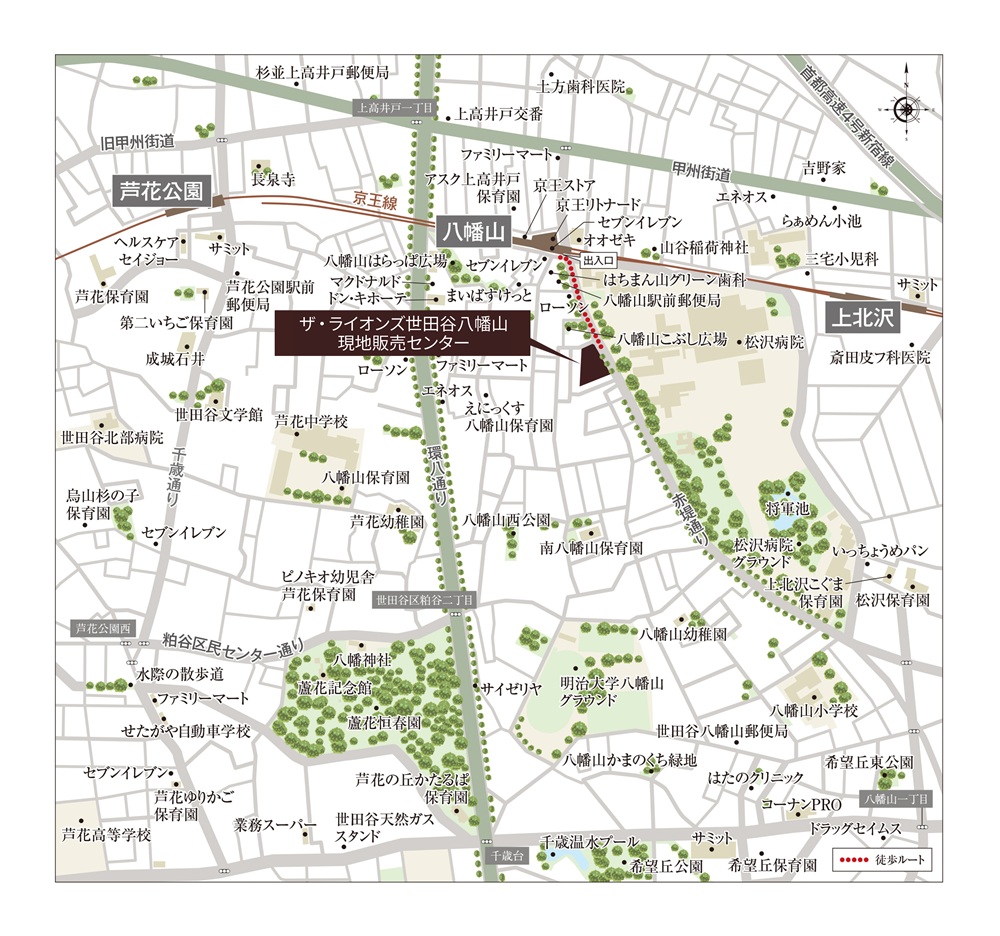 現地販売センター案内図