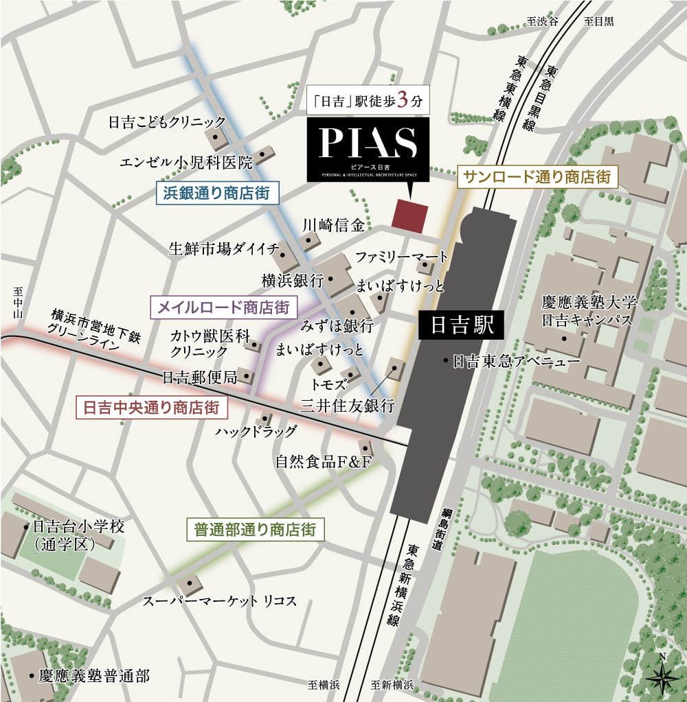 現地案内図（狭域）