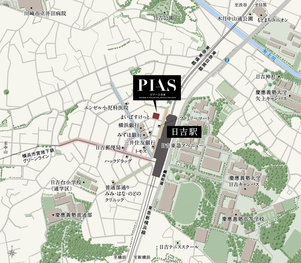 現地案内図（広域）