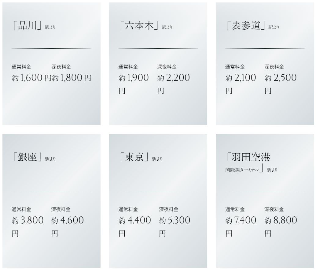 タクシーアクセス