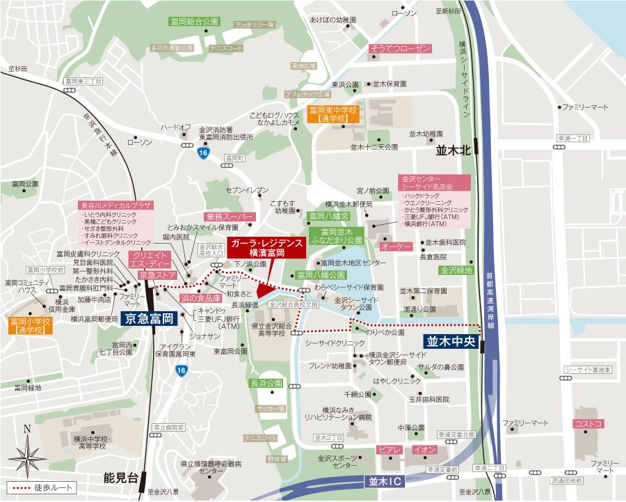 現地案内図